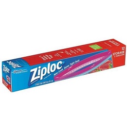 Ziploc Storage Jumbo Bags 9/12Ct