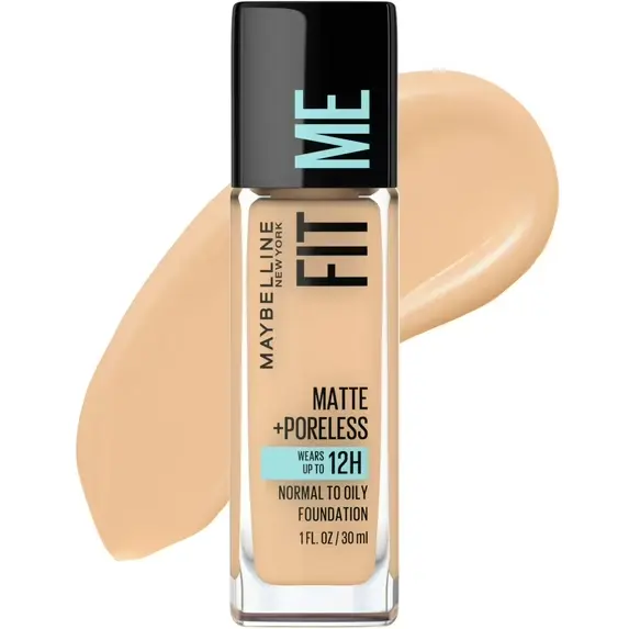 Fitme Matte+Poreless Foundation - Warm Nude #128