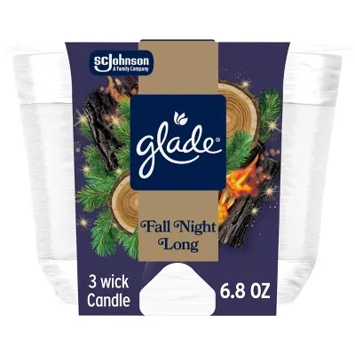 Glade Candle Fall Night Long 3/6.8oz 