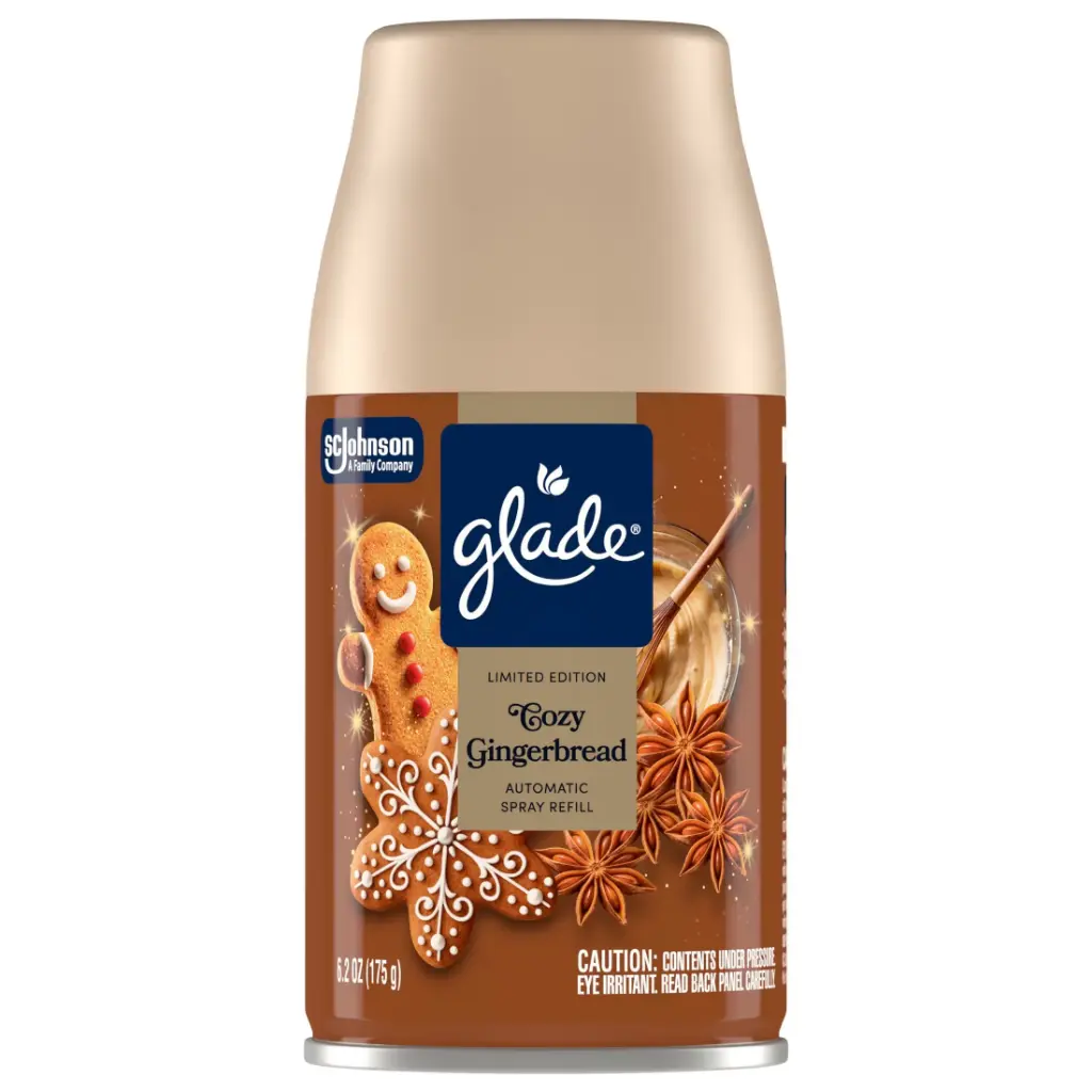 Glade Auto Spray Cozy Ginger Bread Refill 4/6.2oz     