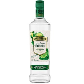 [0400-DG-64418] Smirnoff Zero Sugar Infusions Cucumber & Lime 12/75cl