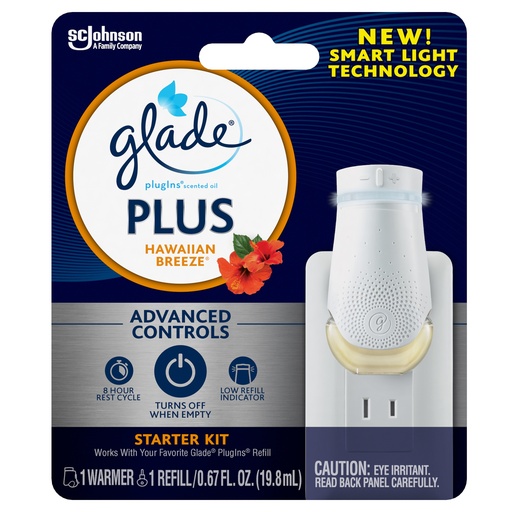 [1900-SJ-02994] Glade PISO Plus Hawaiian Breeze Warmer + Refill 5/0.67oz