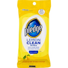 [1900-SJ-72807] Pledge Lemon Wipes 12/24Ct