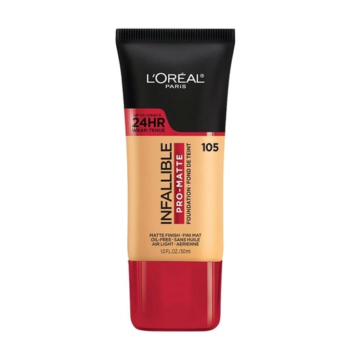 [2200-LO-29304] Infallible Pro-Matte Foundation Natural Beige #105