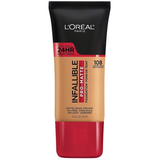[2200-LO-29307] Infallible Pro-Matte Foundation Caramel Beige #108