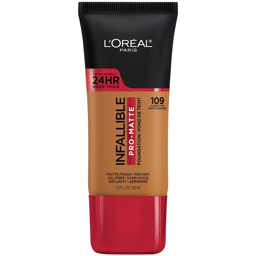 [2200-LO-29308] Infallible Pro-Matte Foundation Classic Tan #109