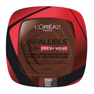 [2200-LO-65136] Infallible Fresh Wear Powder Ebony #390