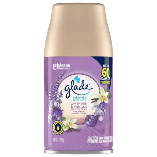 [1900-SJ-71776] Glade Auto Spray Lavender & Vanilla Refill 6/6.2Oz