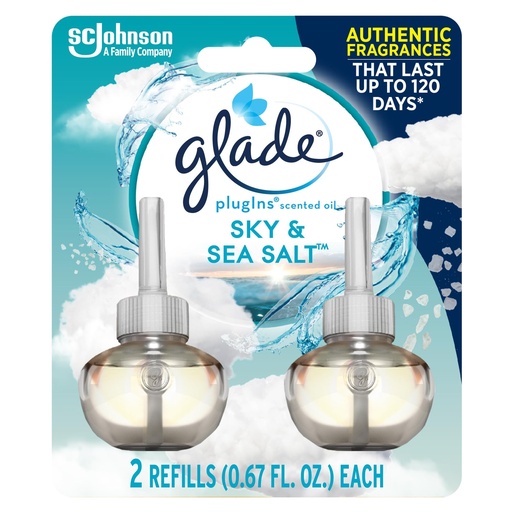 [1900-SJ-03808] Glade PISO Sky & Sea Salt 2 Refill 6/1.34oz
