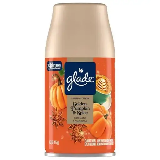 [1900-SJ-10368] Glade Auto Spray Golden Pumpkin Spice Refill 4/6.2oz   